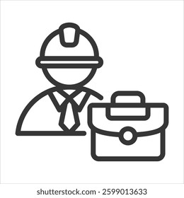 Occupational Outline Icon Vector Illustration