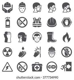 Occupational Safety And Health Icons