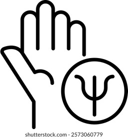 Occupational Therapy Icon Line Vector Illustration