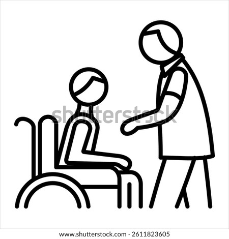 Occupational Therapy Line Icon Vector Illustration