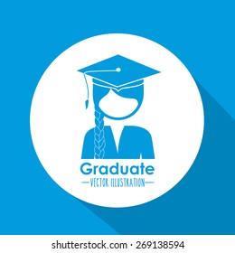 Occupations design over blue background, vector illustration