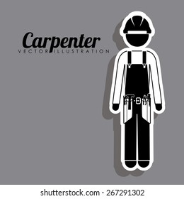 Occupations  design over grey background, vector illustration