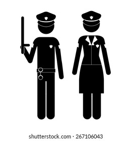 Occupations design over white background, vector illustration