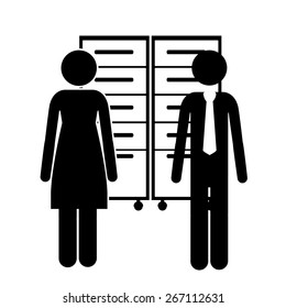 Occupations design over white background, vector illustration
