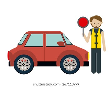 Occupations design over white background, vector illustration