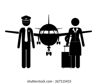 Occupations design over white background, vector illustration