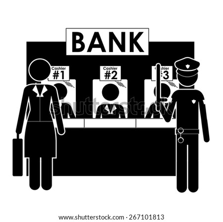 Occupations  design over white background, vector illustration