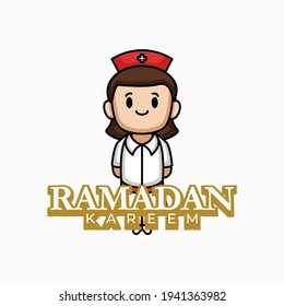 Occupations with Ramadan Kareem greeting