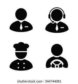 Occupations vector icons