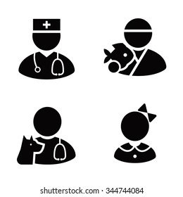 Occupations vector icons