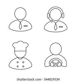 Occupations vector icons