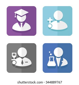 Occupations vector icons