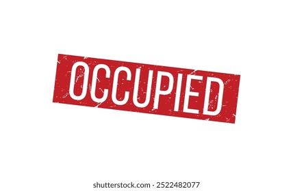 Occupied rubber stamp vector illustration on white background