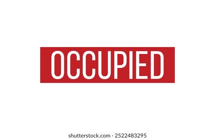 Occupied rubber stamp vector illustration on white background