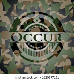 Occur camo emblem. Vector Illustration. Detailed.