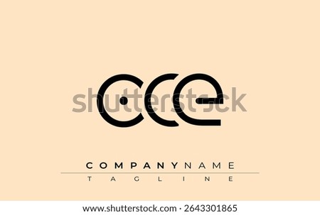 OCE abstract letter design. Modern Business Logo Design With Abstract Typography and Contemporary Style