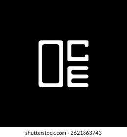 OCE letter logo creative design with vector graphic, OCE simple and modern logo. OCE luxurious alphabet design  