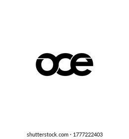 oce letter original monogram logo design