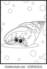 Ocean Animals Coloring Pages .