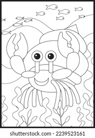Ocean Animals Coloring Pages .