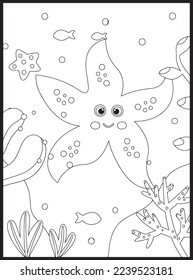 Ocean Animals Coloring Pages .