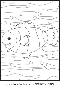 Ocean Animals Coloring Pages .