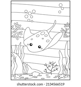 Ocean Animals Coloring Pages For Kids Printable