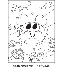 Ocean Animals Coloring Pages For Kids
