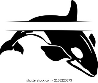Gráficos de clipart del vector de silueta de Ocean Animals