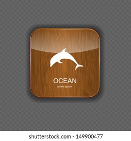 Ocean application icons vector illustration