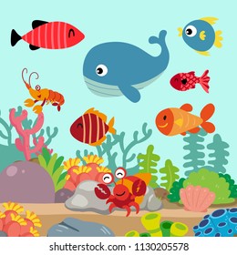 ocean background vector design