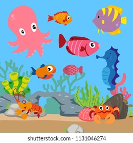 ocean background vector design