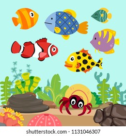 ocean background vector design