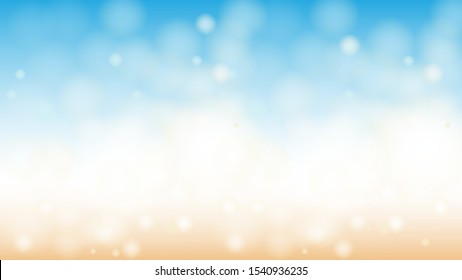 ocean beach bokeh horizontal abstract background eps10 vectors illustration