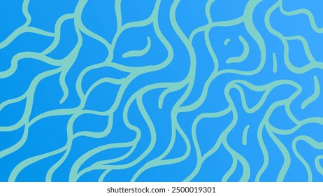 Ocean blue abstract background. Modern design template for web cover