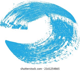 Ocean and Blue Abstract Waves .  Sea storm  . Brush Stroke wave . Water splashes .Vector Illustration. 