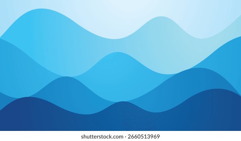 Fundo de gradiente ondulado abstrato azul marinho