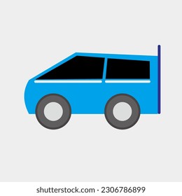 Ocean Blue Car Vektorgrafik