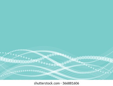 ocean blue pearls waves