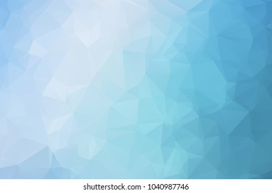 ocean blue polygon abstract background vector