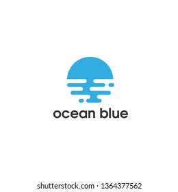 ocean blue sea logo