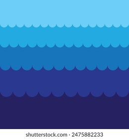Ocean blue wave pattern 1