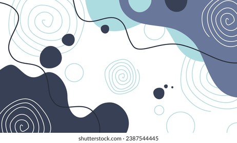 Ozeanblauer, brauner Hintergrund. Flüssiger abstrakter, scharfer Hintergrund. blauer hellgrauer Hintergrund. abstrakter flüssiger Wavy. dynamische Wellen-Bildschirmhintergrund. flüssiges Tapete. Banner mit flüssiger Form.