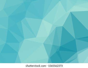 Ocean Color Abstract trianglify Generative Art background illustration