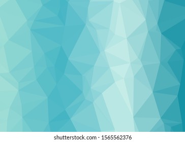 Ocean Color Abstract trianglify Generative Art background illustration