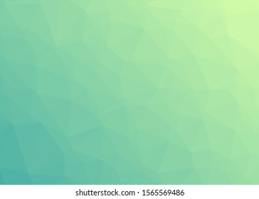 Ocean Color Abstract trianglify Generative Art background illustration