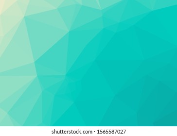 Ocean Color Abstract trianglify Generative Art background illustration