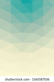 Ocean Color Abstract trianglify Generative Art background illustration