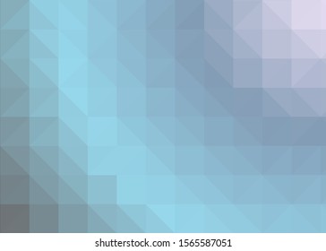 Ocean Color Abstract trianglify Generative Art background illustration