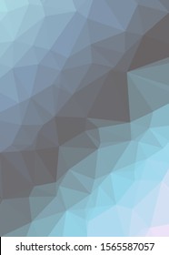 Ocean Color Abstract trianglify Generative Art background illustration